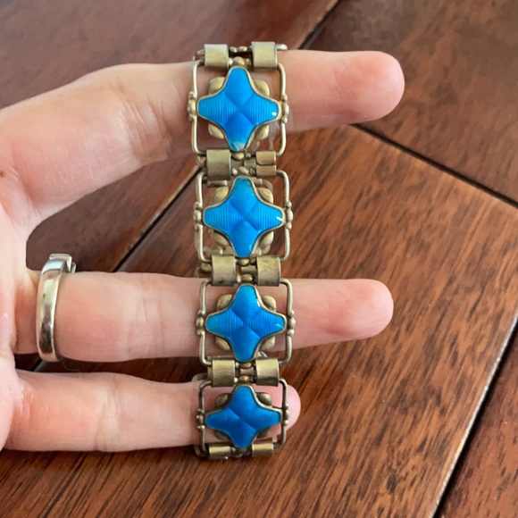 Vintage Norwegian Enamel Bracelet
